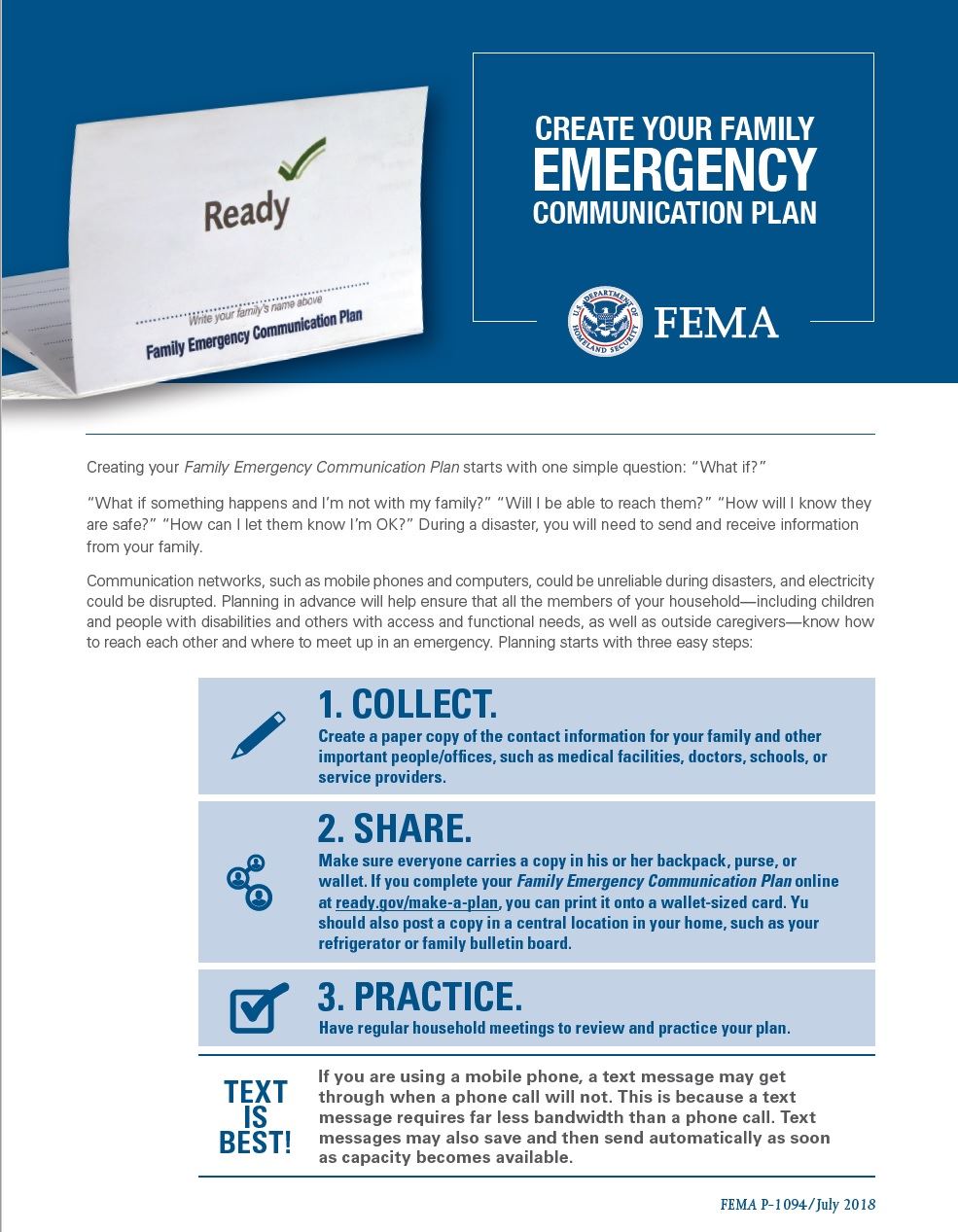 Emergency Communication Plan graphic