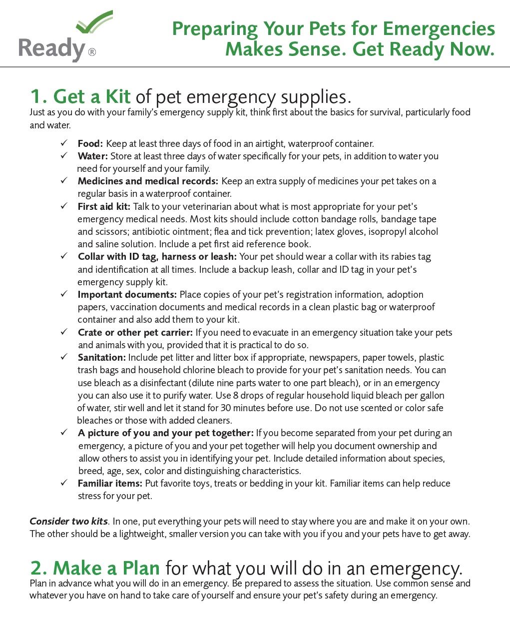 Preparing Pets for Emergencies