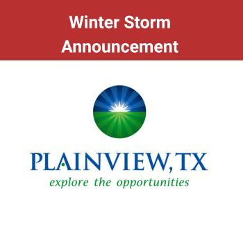 Winter storm Announcement website