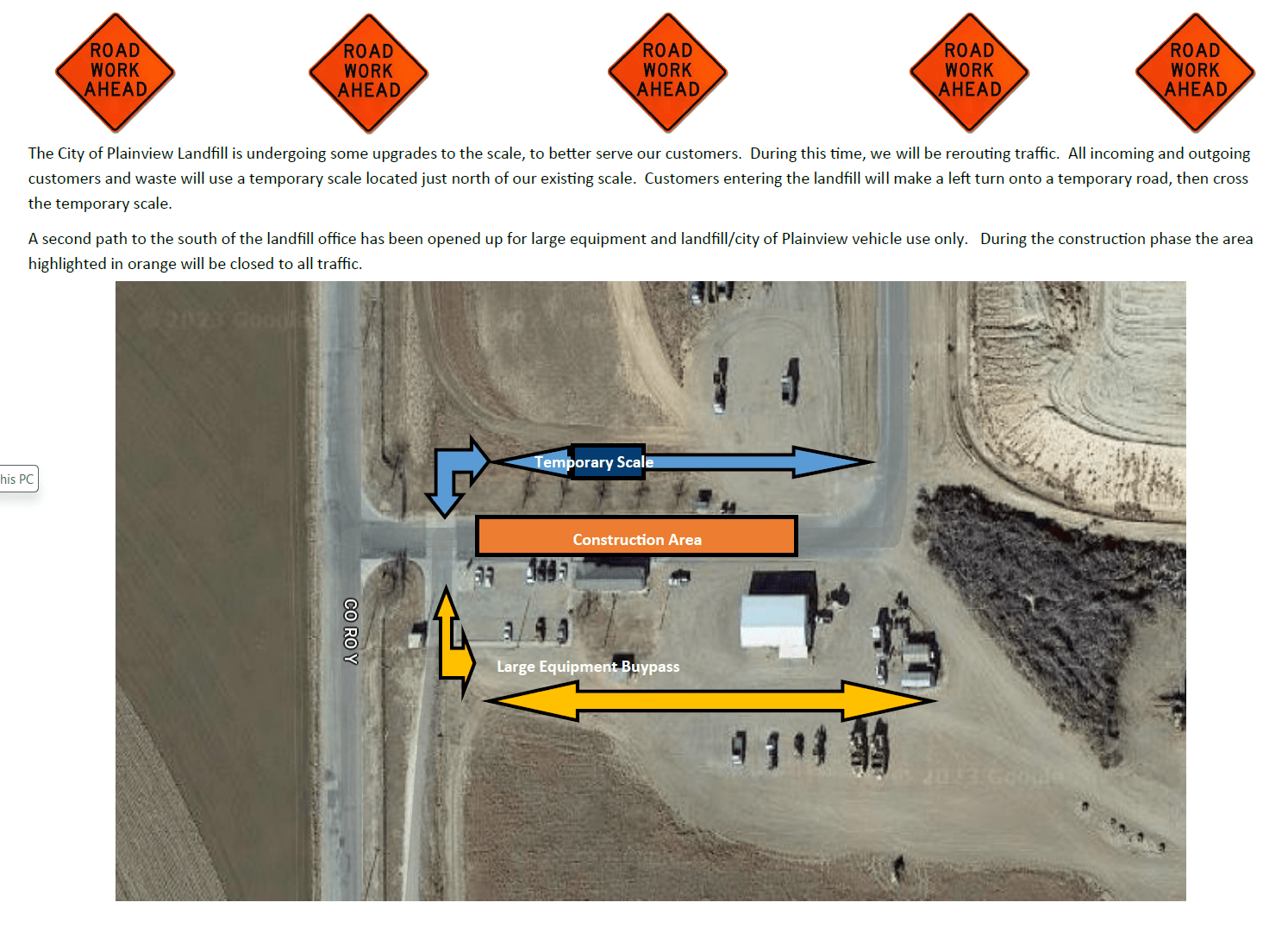 Landfill Scale Detour